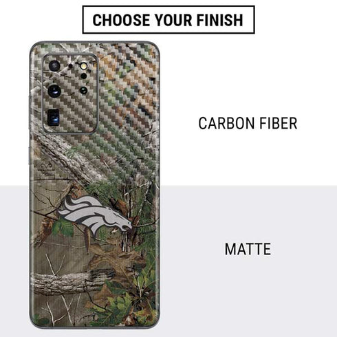 NFL Denver Broncos Realtree Xtra Green Camo Galaxy S20 Ultra 5G Skin
